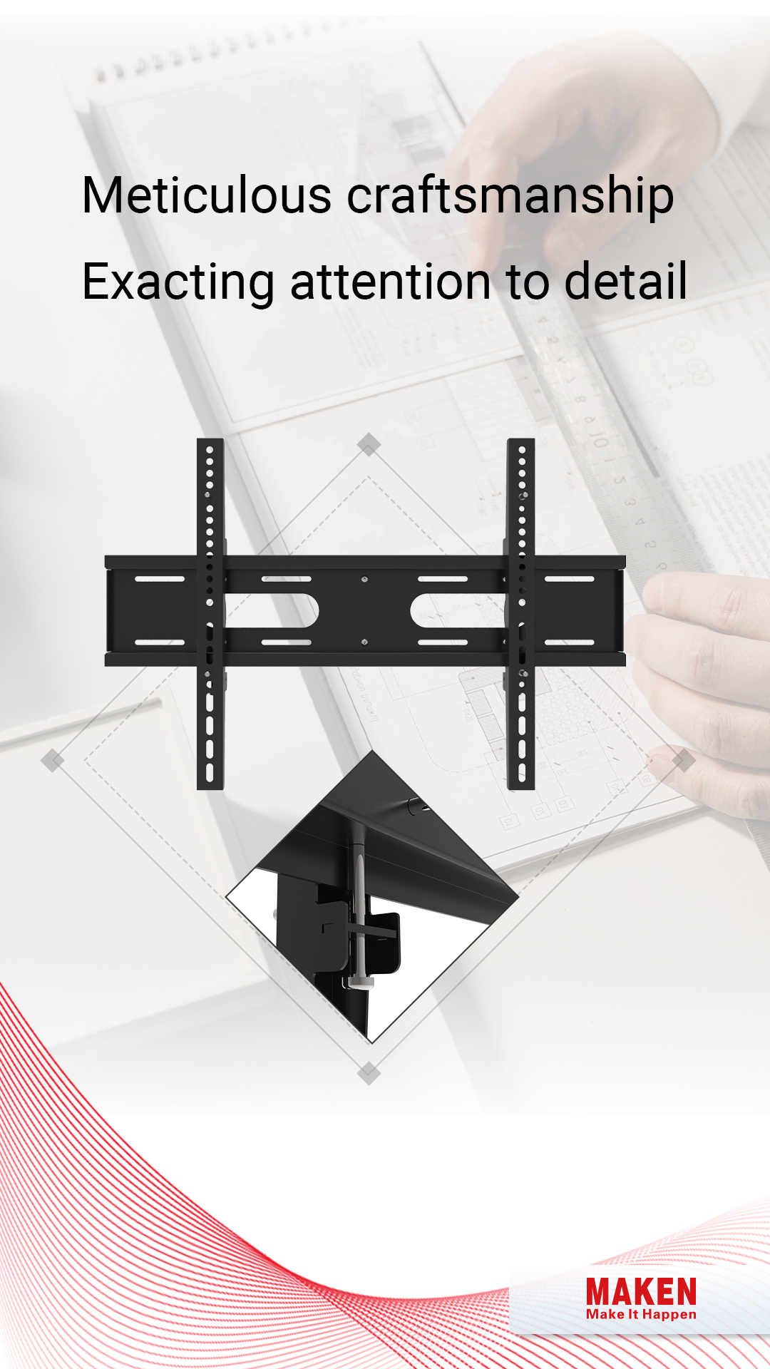 Wall mounting bracket: exquisite business details 