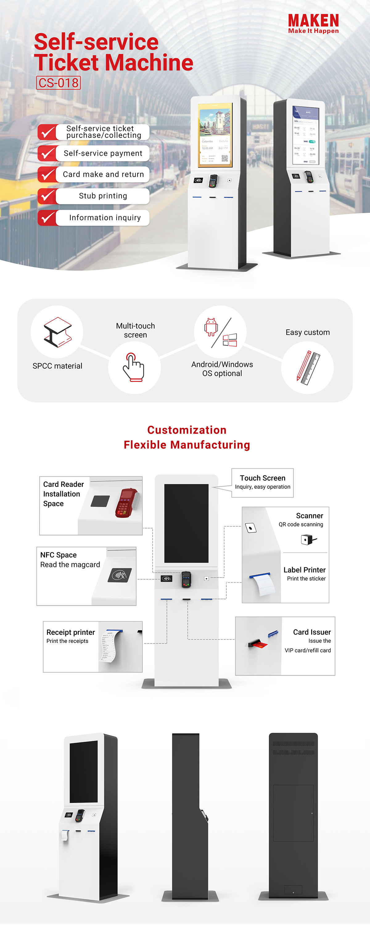 Self-service ticket machine cs018