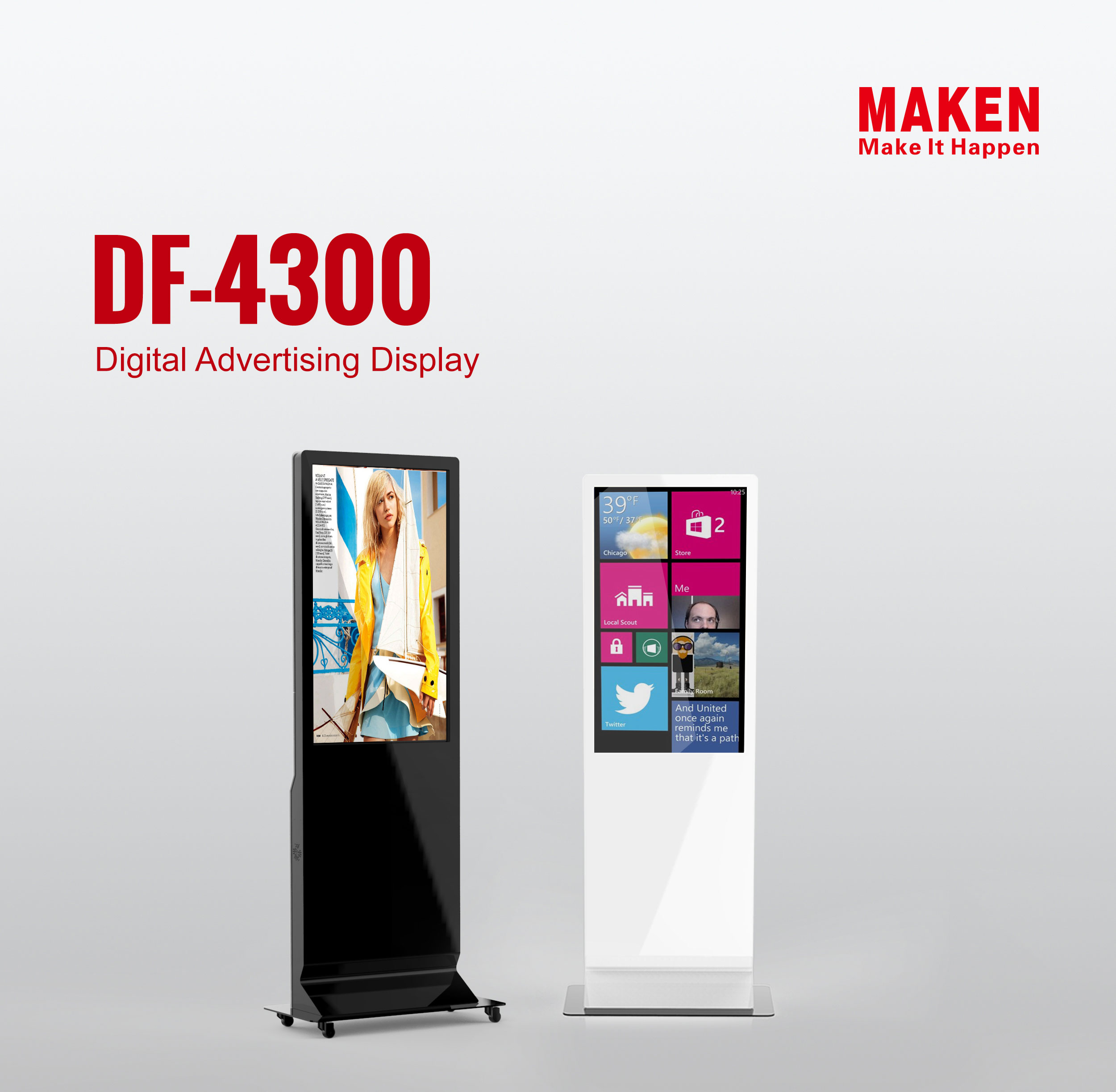 43 or 55 inch digital signage df4300