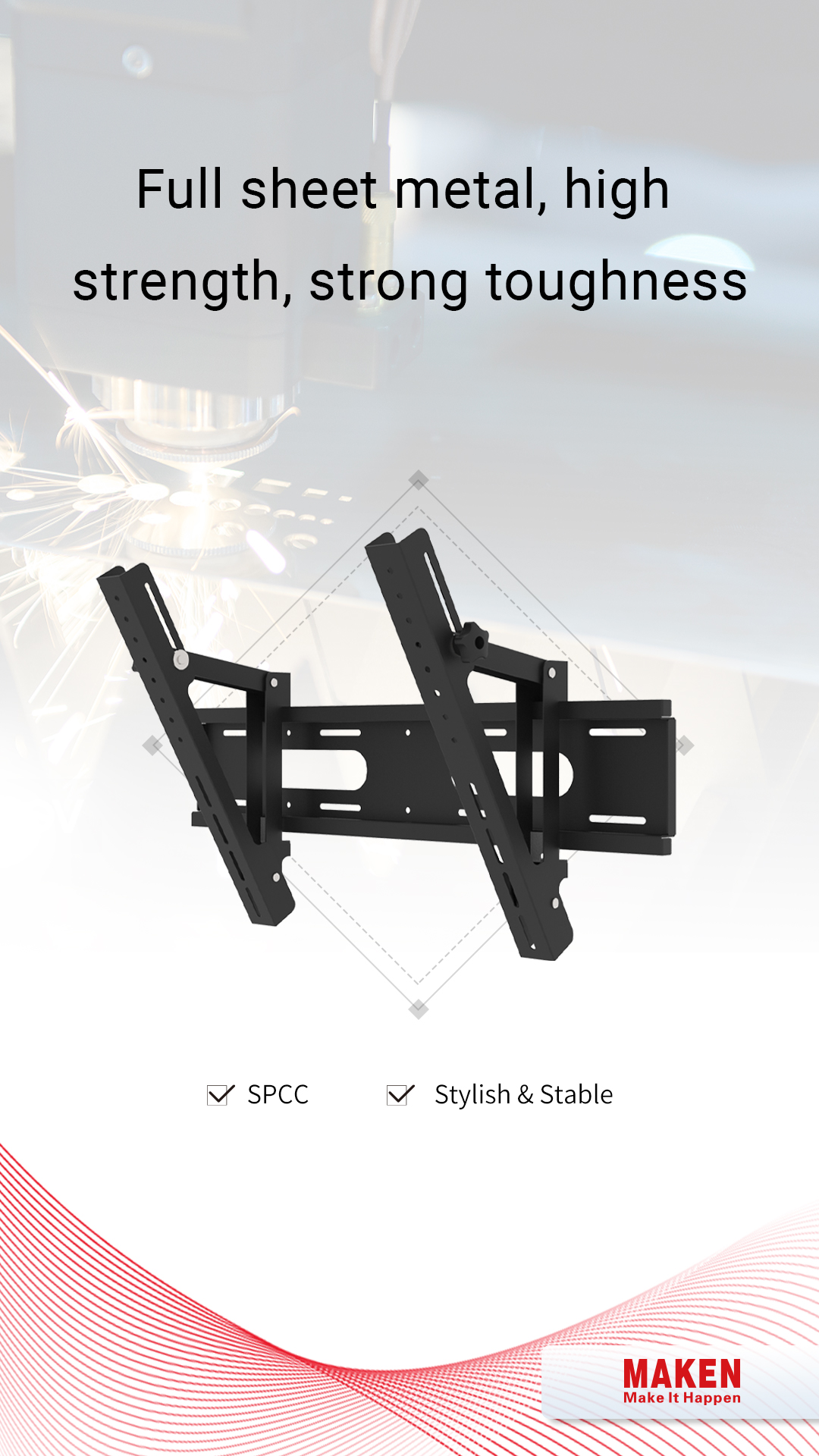 Wall mounting bracket: exquisite business details 