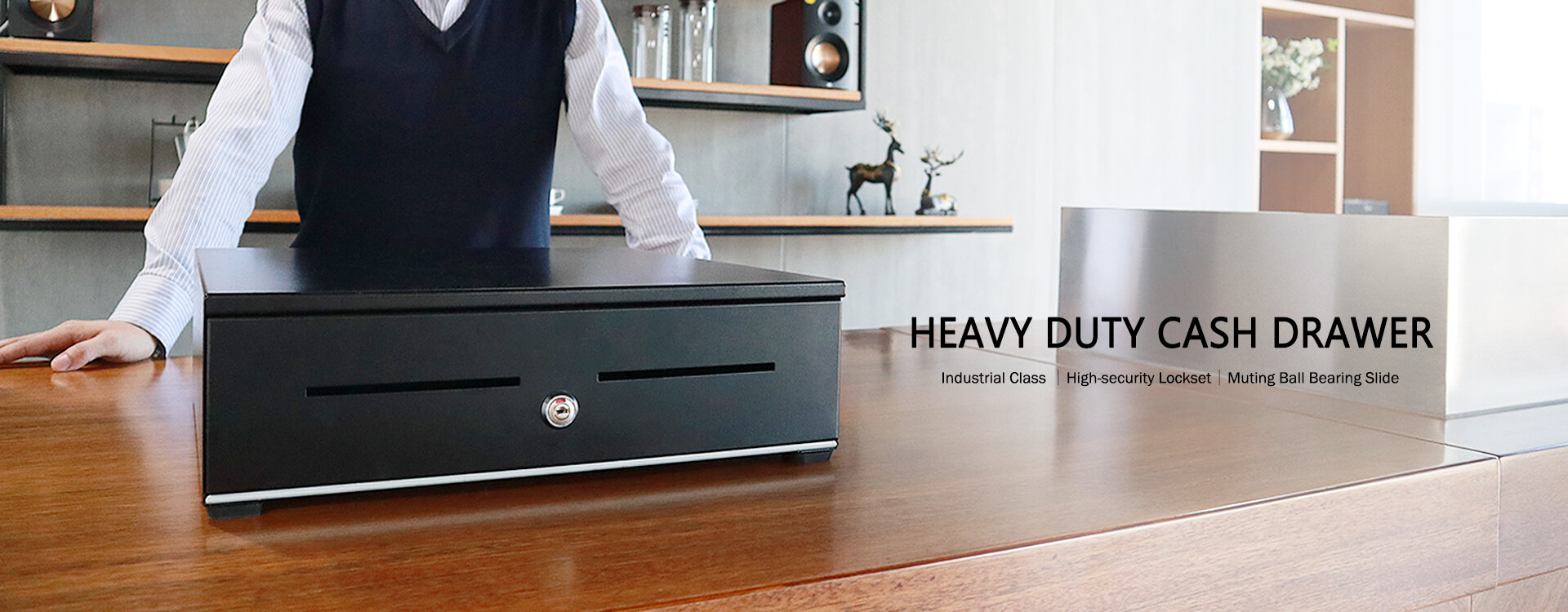 Heavy duty slide cash drawers