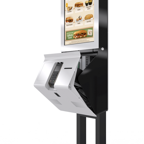 Self-ordering kiosk kh3200-lockable front cover