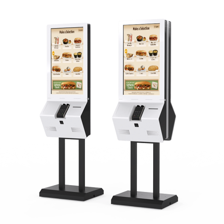 Self-ordering kiosk kh3200-single or dual-screen flooring