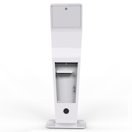 Tablet floor stand sf1103-internal charging cable routing