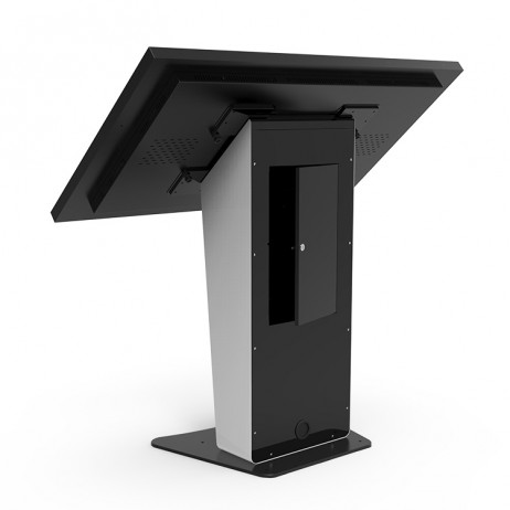 Touchscreen stand sf2204-lockable internal space for hiding wiring