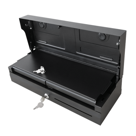 Flip top cash drawer ft460i-double boxes double locks