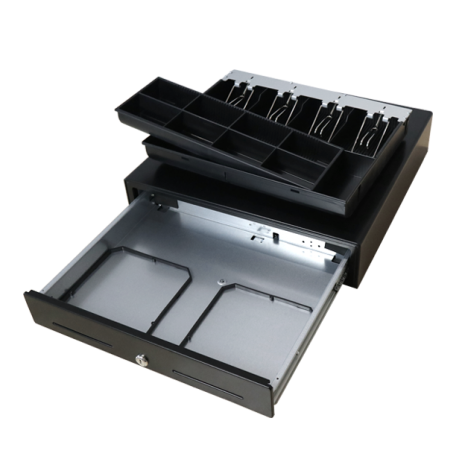 Heavy-duty slide cash drawer sk460-adjustable and removable tray