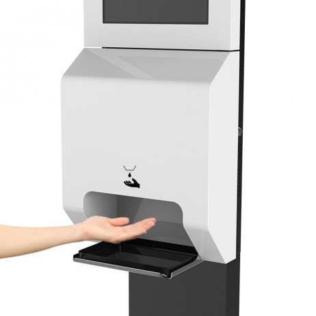 Hand sanitizer dispenser kiosk khd2100-1200ml volume provides 1000 pumps