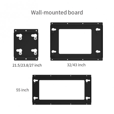 Touchscreen signage-wall mounted board