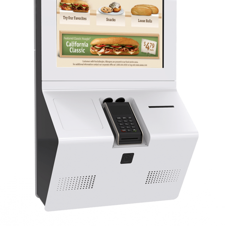 Self-ordering kiosk kh3200-with card reader space