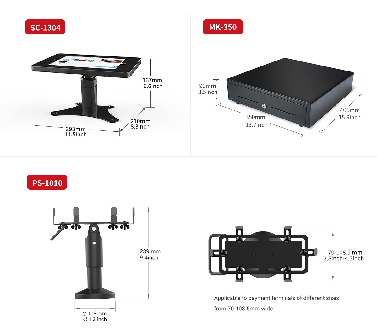 Product size picture